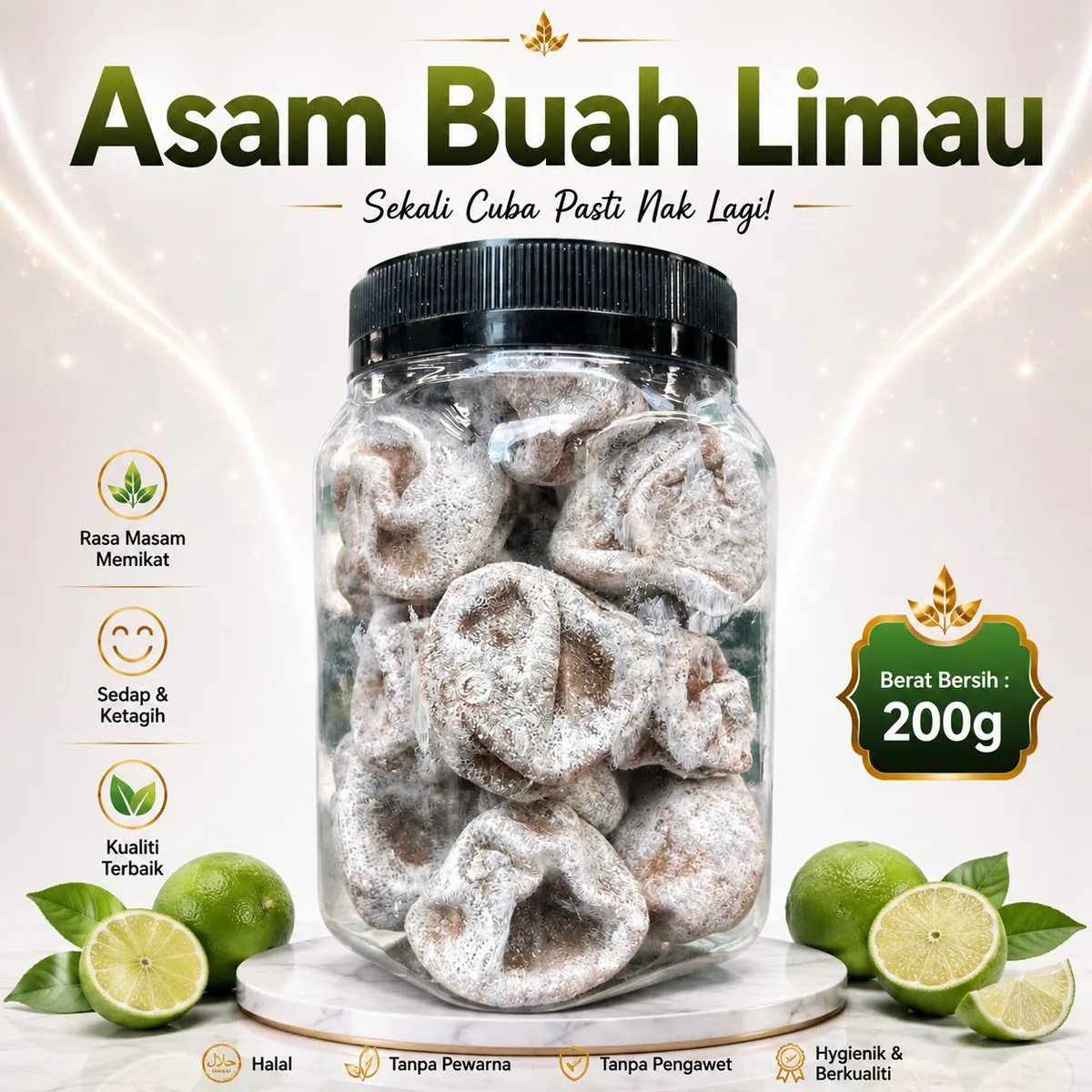 Asam dan buah kering Ciikyatie
