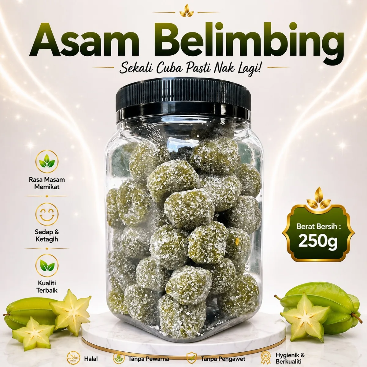 Asam dan buah kering Ciikyatie