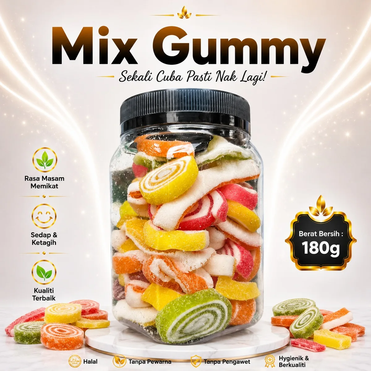 Asam dan buah kering Ciikyatie
