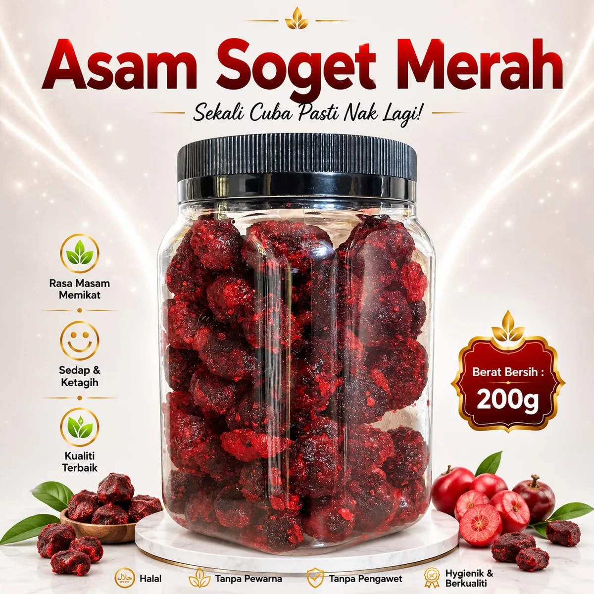 Asam dan buah kering Ciikyatie