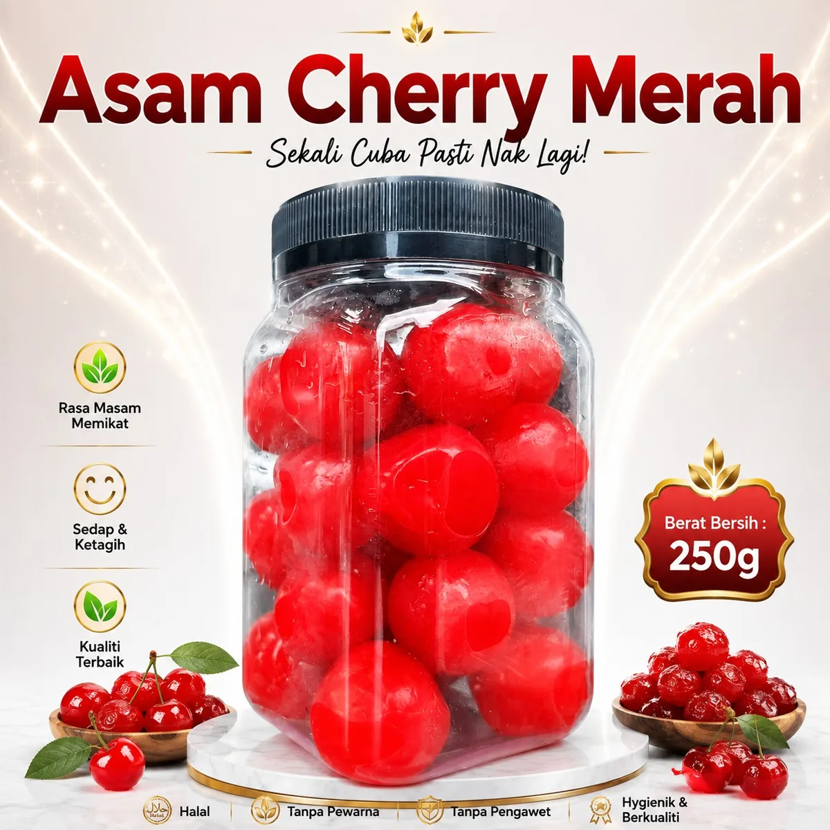 Asam dan buah kering Ciikyatie