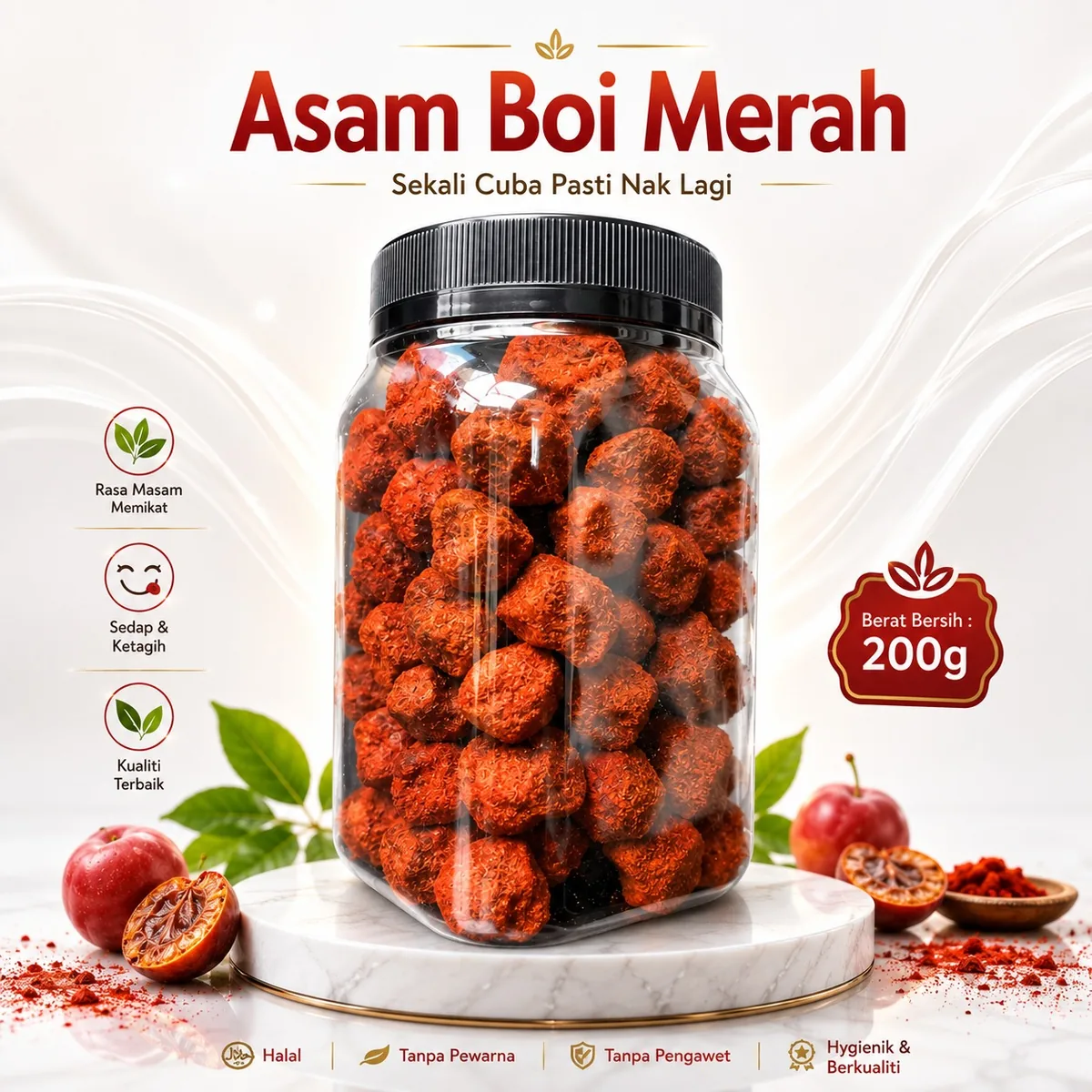 Asam dan buah kering Ciikyatie