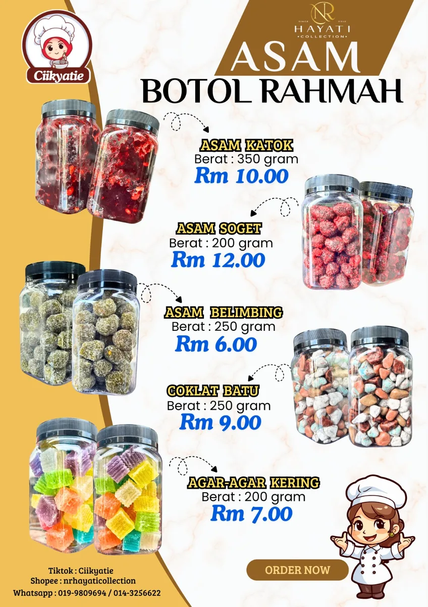 Asam dan buah kering Ciikyatie