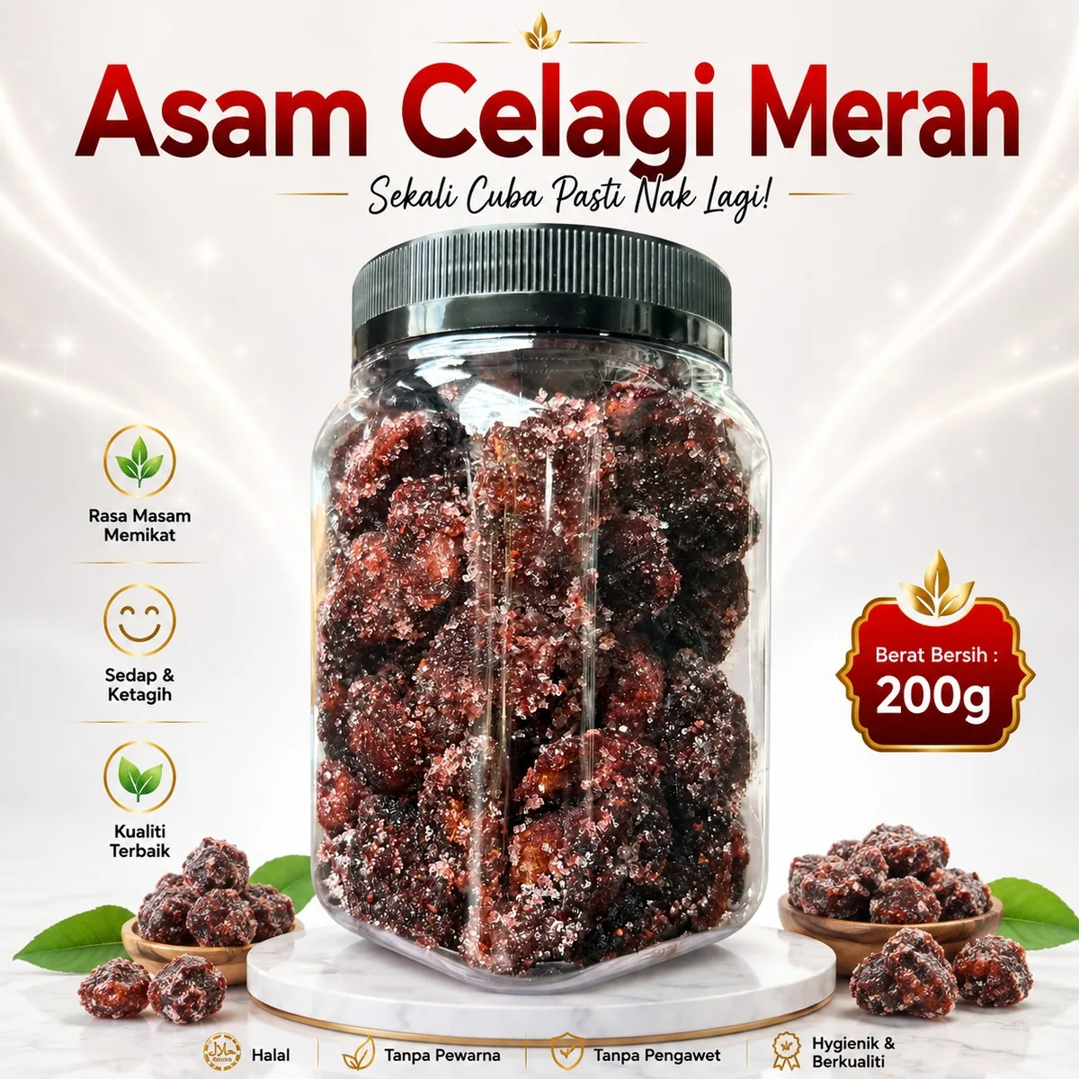 Asam dan buah kering Ciikyatie