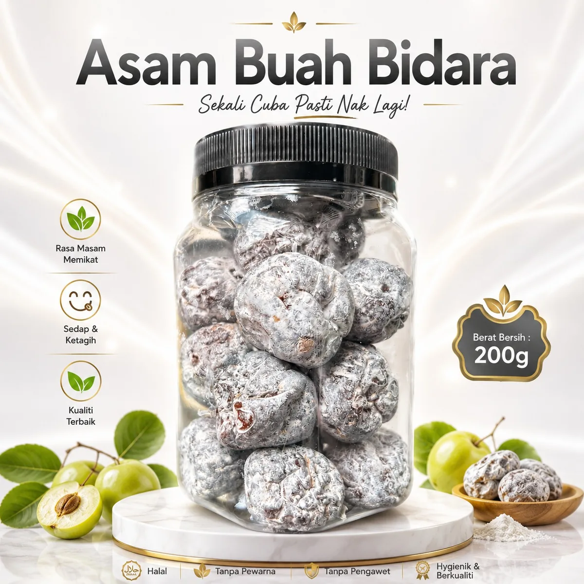 Asam dan buah kering Ciikyatie