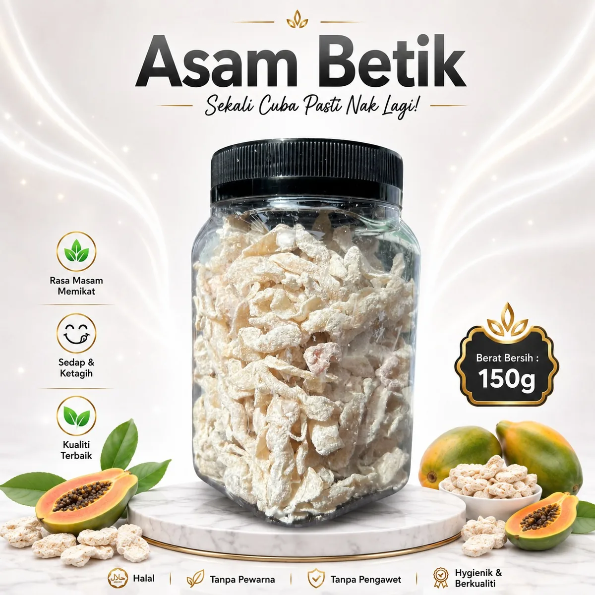 Asam dan buah kering Ciikyatie