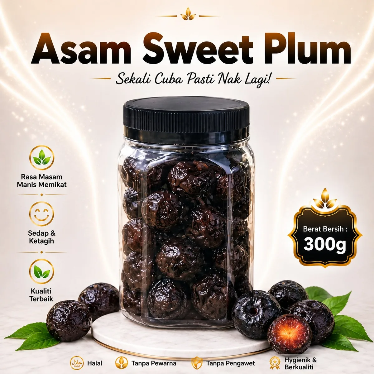 Asam dan buah kering Ciikyatie