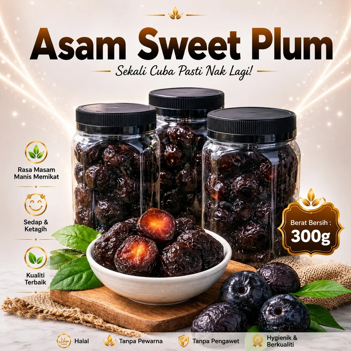 Asam dan buah kering Ciikyatie