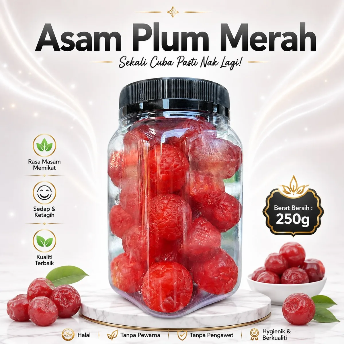 Asam dan buah kering Ciikyatie