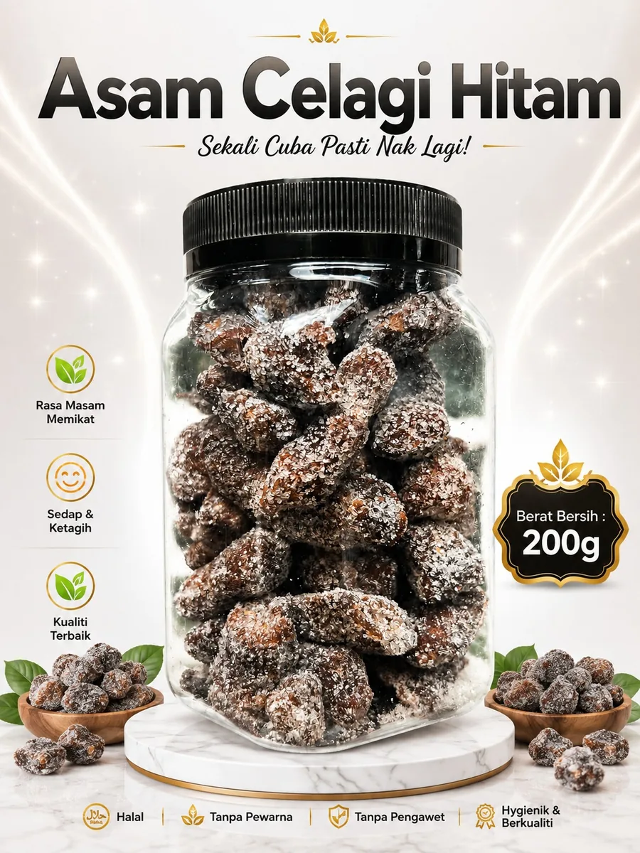 Asam dan buah kering Ciikyatie