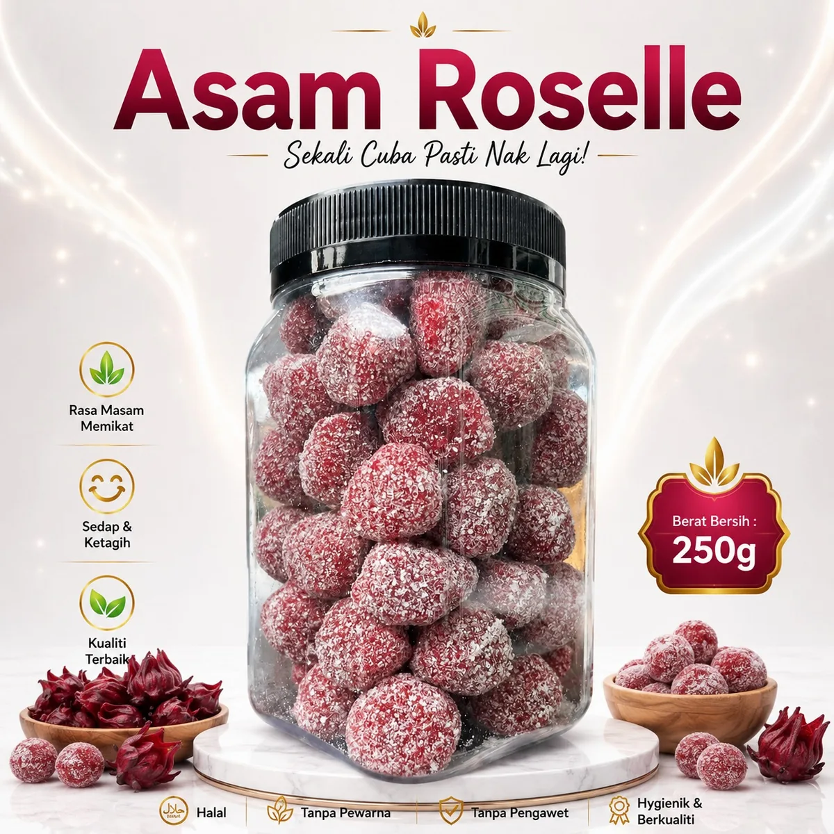 Asam dan buah kering Ciikyatie